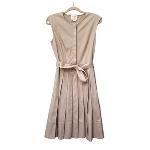 Kate Spade Pleated Tie Waist Dress